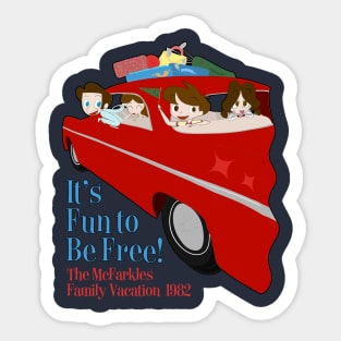 McFarkles Family Vacation Sticker